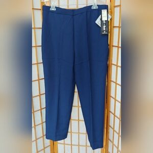 NWT VTG Womens Blue Navy Trousers Sz 16 Petite Pants from Montgomery Ward